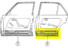 Türboden hinten links, verwendbar bei W123-Limousine und W123-T-Modell