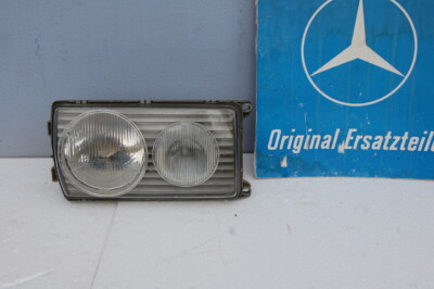 W123 Scheinwerfer links „Modell Ochsenauge“ Hella, ohne Leuchtweitenregulierung A1238204161 gebraucht Reflektoren TÜV-fähig