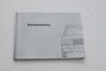 W124 T-Modell Betriebsanleitung gebraucht
