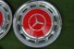 Raddeckel signalrot 4er-Satz, passend für Mercedes-Benz W 107/108/109/113/114/115/116/123