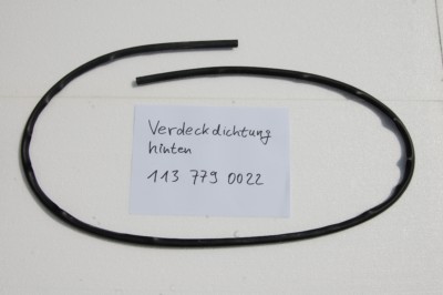 Verdeckdichtung hinten  für W113, Art.Nr. 1137790022